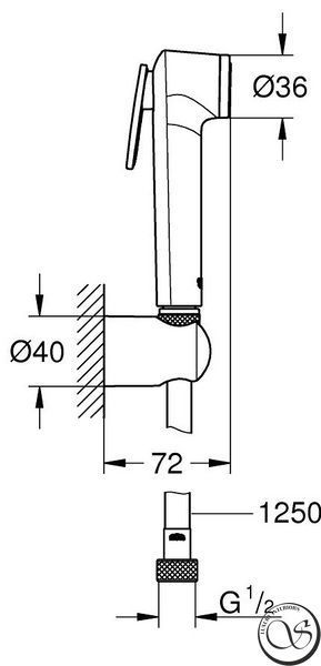 Duș igienic Grohe Tempesta-F 27513GN1 Trigger Spray Brushed Cool Sunrise 27513GN1 foto