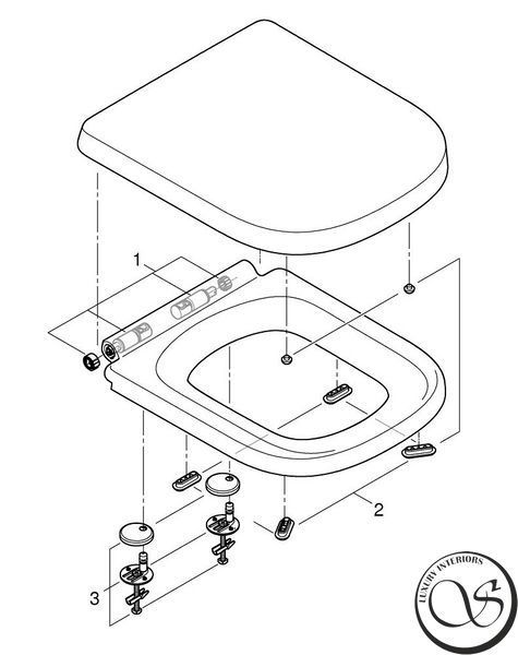 Scaun de toaletă, Grohe Euro Ceramic Softclose (39330001) 39330001 foto