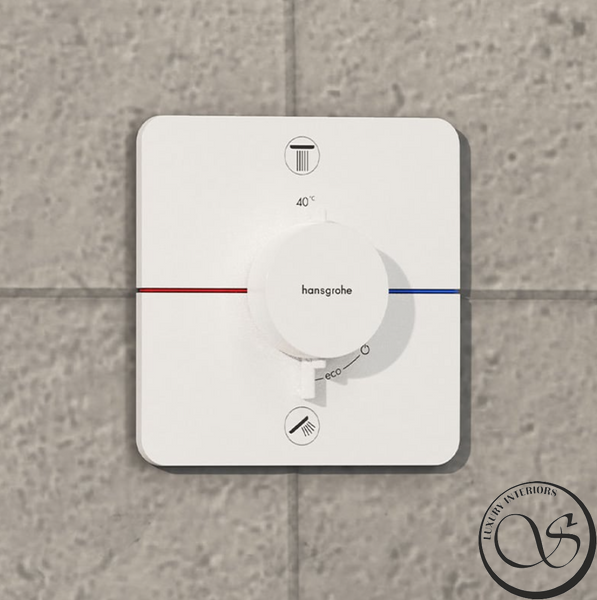 Термостат скрытого монтажа на 2 потребитель Hansgrohe ShowerSelect Comfort Q, белый матовый (15583700) 15583700 фото