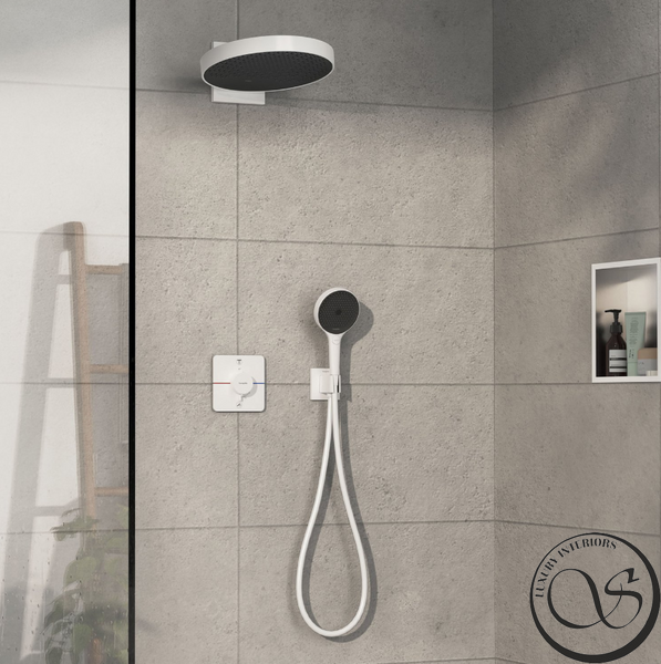 Термостат скрытого монтажа на 2 потребитель Hansgrohe ShowerSelect Comfort Q, белый матовый (15583700) 15583700 фото