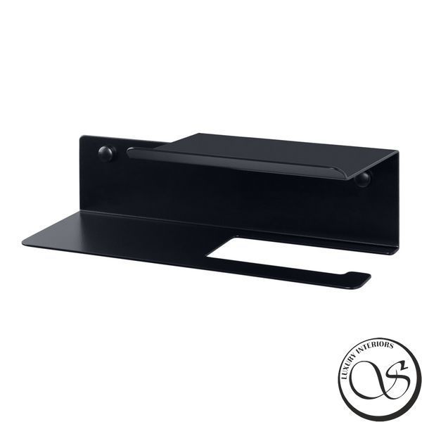 Suport pentru h&acirc;rtie igienică cu raft DASKE FLEX PH/LF-0294BL PH/LF-0294BL foto