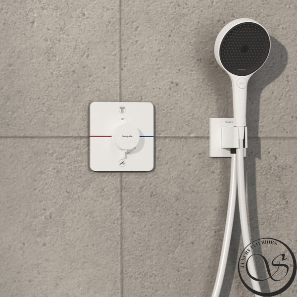 Термостат скрытого монтажа на 2 потребитель Hansgrohe ShowerSelect Comfort Q, белый матовый (15583700) 15583700 фото