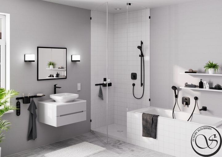 Смеситель Hansgrohe Logis Fine 240 для умывальника без донного клапана, Matt Black (71258670) 71258670 фото