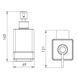 Dozator de săpun lichid IMPRESE BITOV 170300, 280 ml 170300 foto 2