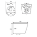 Grohe RAPID SL 38840000 sistem de instalare pentru WC+ JESS WC suspendat Rimless 48*37*37cm, scaun Duroplast Slim Inchidere lenta RAPID SL montaj pe perete COSMO cheie de apa (38840000+3855800M+387320030+i11) 38840000+3855800M+38732000+i11330 foto 5