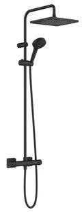 Душевая система Hansgrohe Vernis Shape Showerpipe 240 1jet EcoSmart с термостатом, Matt Black (26429670) 26429670 фото