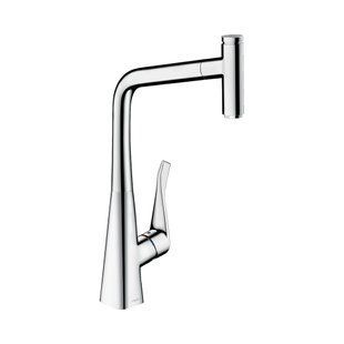 Смеситель для кухни Hansgrohe Metris M 71 Select 320 1jet с вытяжным изливом Sbox, хром (73803000) 73803000 фото