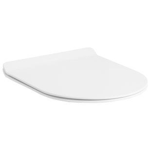 Capac de toaletă VOLLE FIESTA RIM Slim cu &icirc;nchidere lentă, &icirc;nchizători metalice 13-77-033 foto