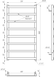 Uscătoar de prosoape GENESIS BASIS LIGHT 1000 negru ST 1000x530 mm negru structural BASIS LIGHT 1000 черн.  СТ foto 2