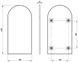 Зеркало DEANTE SILIA ADI_A851, подвесное 500 x 1000 x 20 мм, в раме, bianco ADI_A851 фото 2