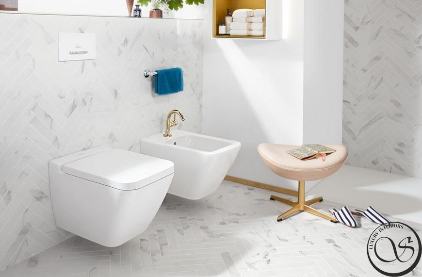 Bideu suspendat Villeroy & Boch Finion 446500R1 Alb alpin CeramicPlus 56x37.5x32 cm 446500R1 foto