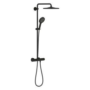 Sistem de duș termostatic Grohe Rainshower 310, negru mat (22119KF0) 22119KF0 foto