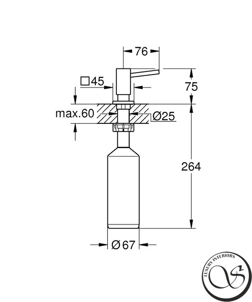 Дозатор жидкого мыла GROHE 40649000 хром 40649000 фото