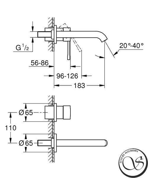 Baterie lavoar Grohe Essence 29192DC1 &icirc;ncastrată Supersteel 29192DC1 foto
