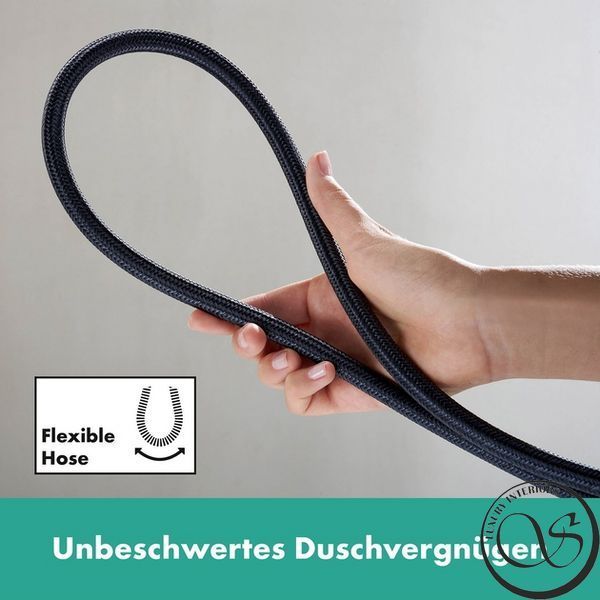 Furtun de duș Hansgrohe Designflex 1,25 m, negru mat (28220670) 28220670 foto