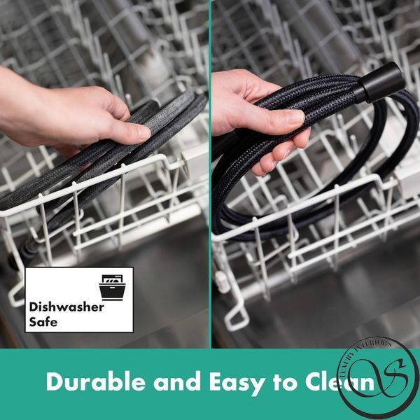 Furtun de duș Hansgrohe Designflex 1,25 m, negru mat (28220670) 28220670 foto