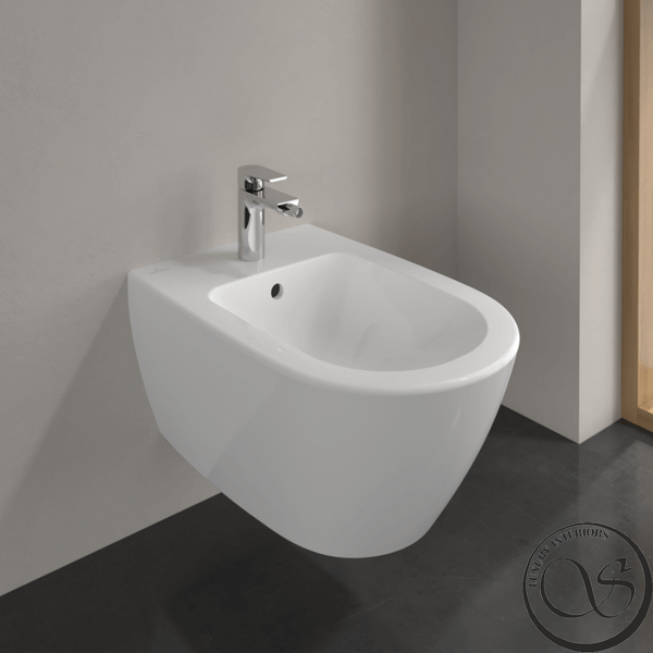Bideu suspendat Villeroy & Boch Subway 2.0 540000R1 Alb alpin CeramicPlus 56.5x37.5x28 cm 540000R1 foto