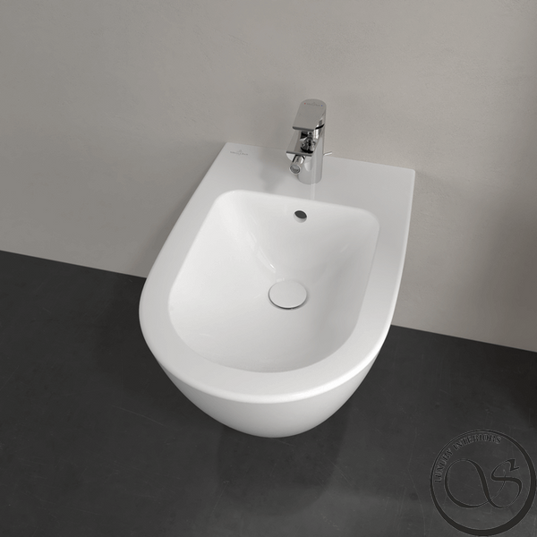 Bideu suspendat Villeroy & Boch Subway 2.0 540000R1 Alb alpin CeramicPlus 56.5x37.5x28 cm 540000R1 foto