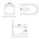 Bideu suspendat IMPRESE OSLAVA c05207103 alb 52x36x32 cm c05207103 foto 2