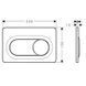 Buton de scurgere dublă Hansgrohe iFrame Original S 66002700, alb mat 66002700 foto 2