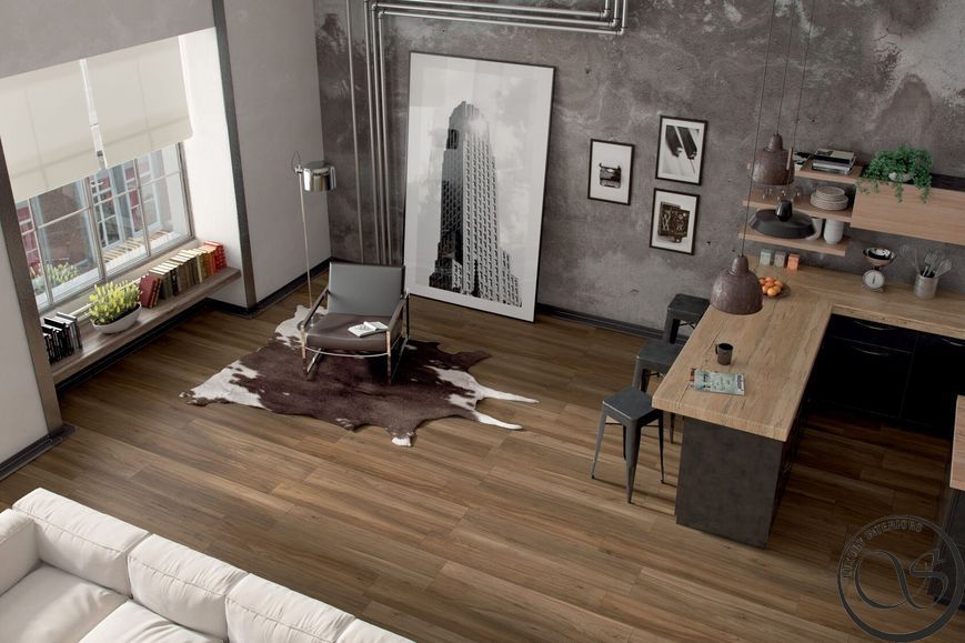 Плитка 0155686 Atelier Tabacco Ricchetti 20x120 см 155686 фото